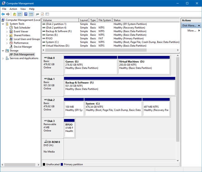The VHD file has been detached (unmounted)