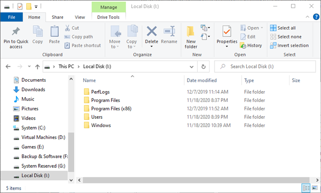 Browsing a VHD file
