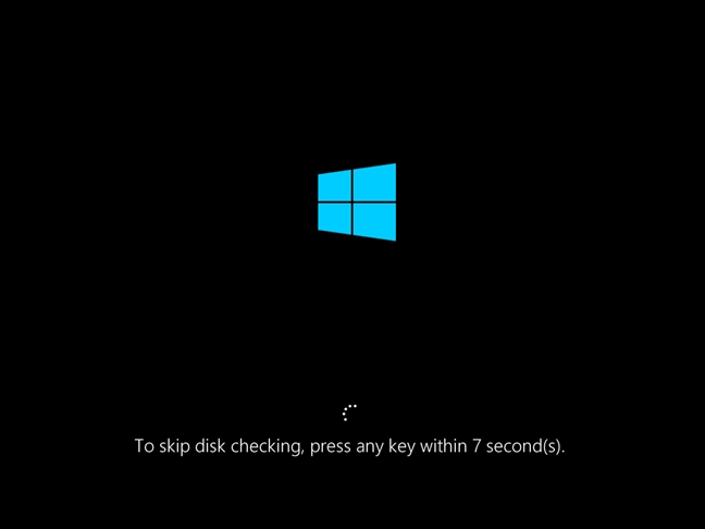 Option to skip disk checking in chkdsk