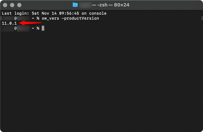 How to Check your macOS version from the Terminal