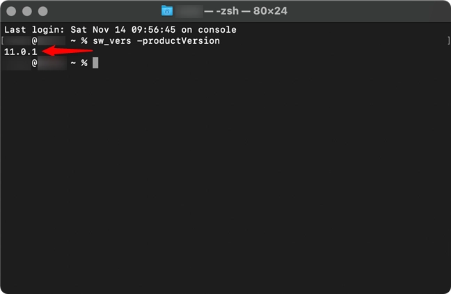 How to Check your macOS version from the Terminal