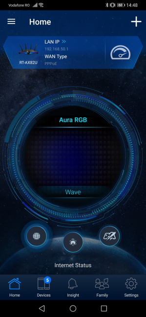 The ASUS Router mobile app