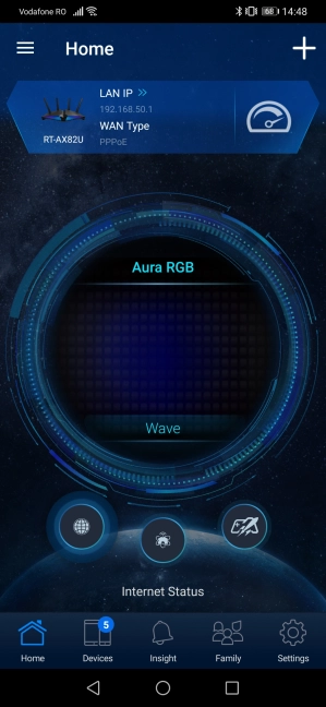 The ASUS Router mobile app