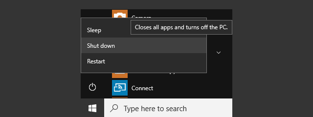 update and shutdown windows 10