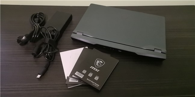 MSI GE66 Raider 10SGS gaming laptop: What's inside the box