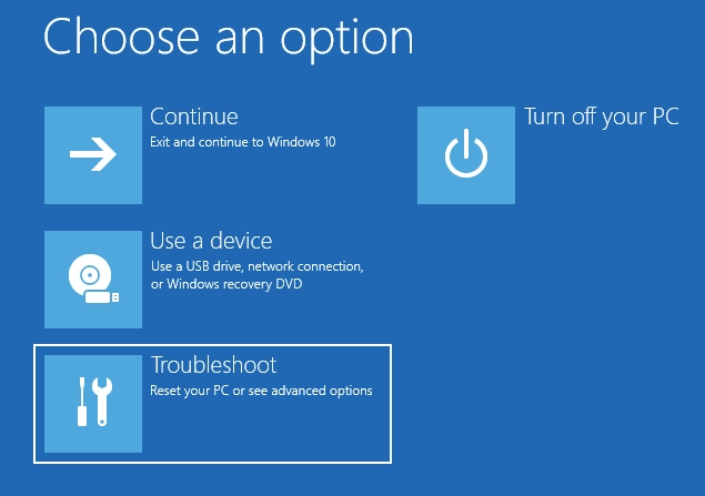 Troubleshoot your Windows 10 PC