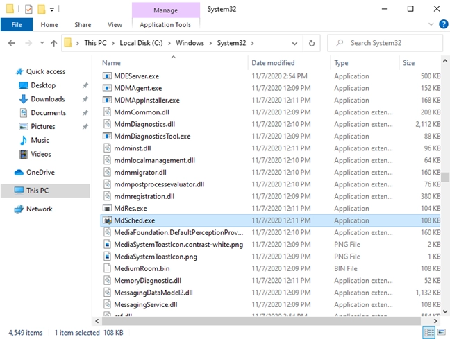 The executable file used by Windows Memory Diagnostic