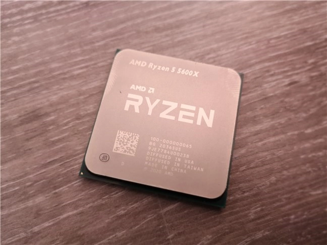 The AMD Ryzen 5 5600X desktop processor