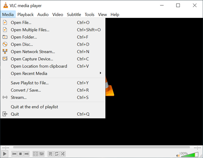 vlc player for mac no tools menu