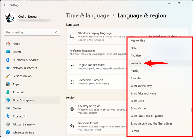 How to change the Microsoft Store region in Windows 11