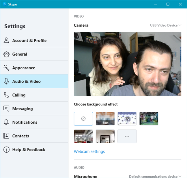 Logitech C270 HD Webcam used in Skype