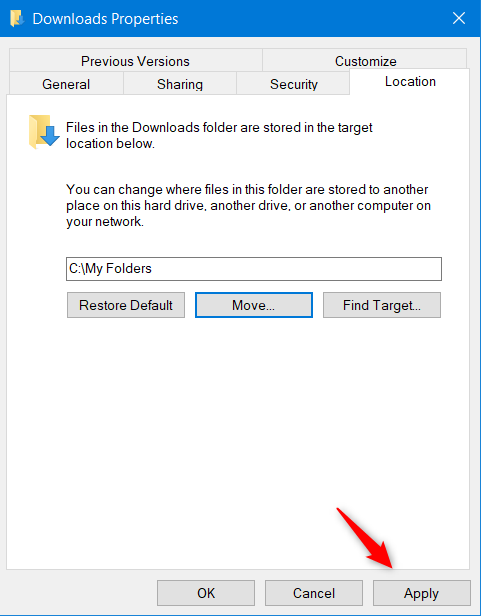 Windows 10 move user folder