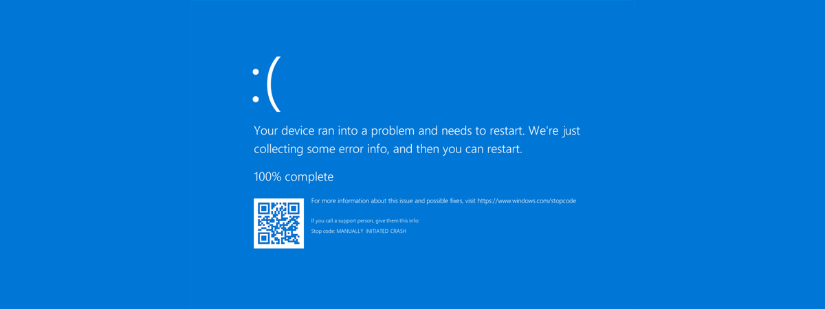 How to trigger a BSOD (Blue Screen of Death) in Windows
