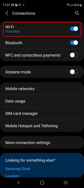 Tap on Wi-Fi