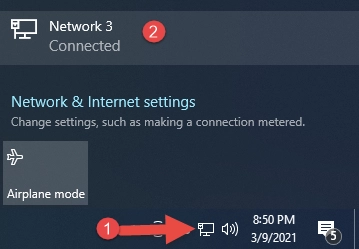 Access the properties of your Ethernet connection