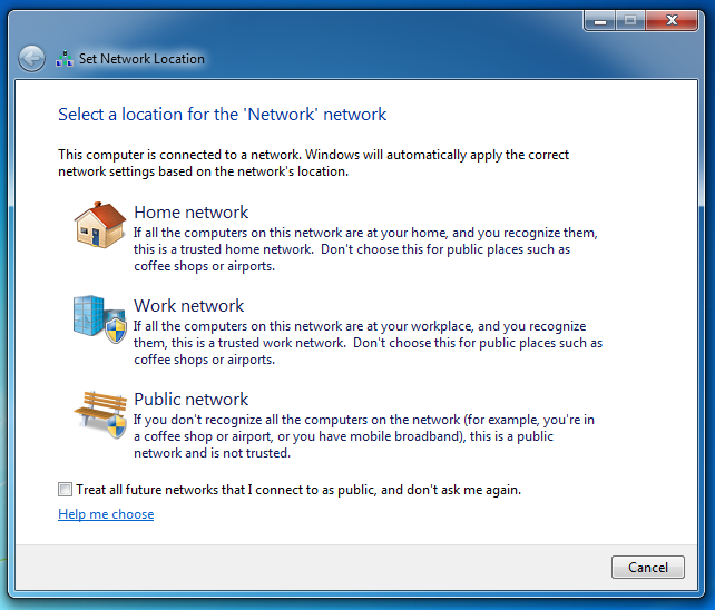 Network locations in Windows 10