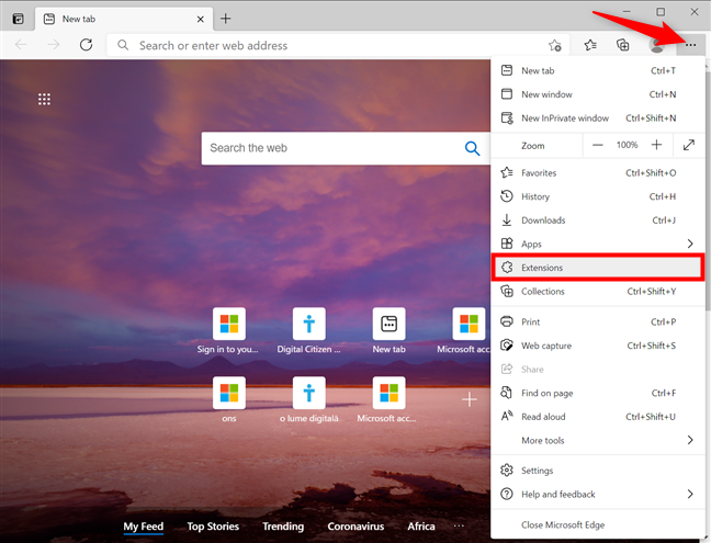 Open in MS Edge™ Browser extension - Opera add-ons