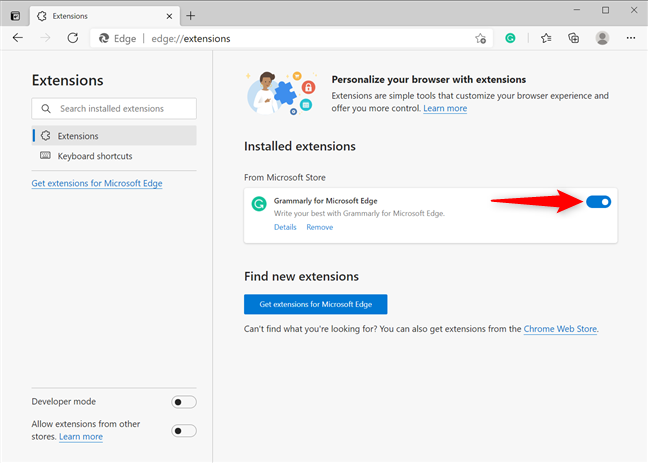 Microsoft Edge Add-ons store will stop accepting new v2 extensions