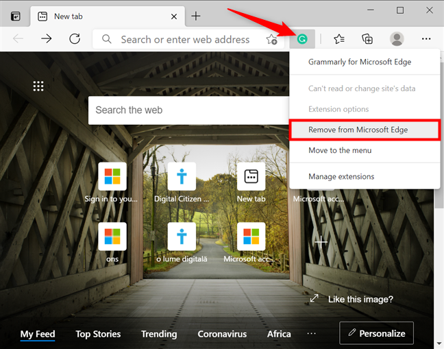 How to install, add, remove, disable Extensions in Microsoft Edge browser