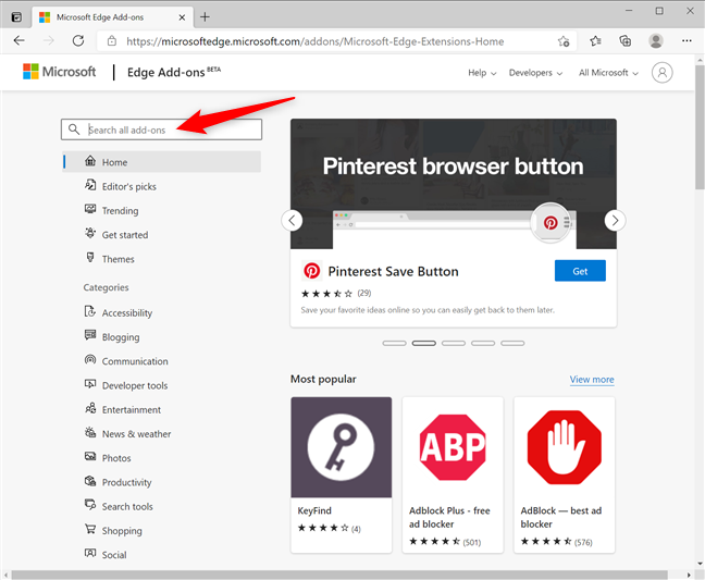 Microsoft Edge Add-ons store will stop accepting new v2 extensions