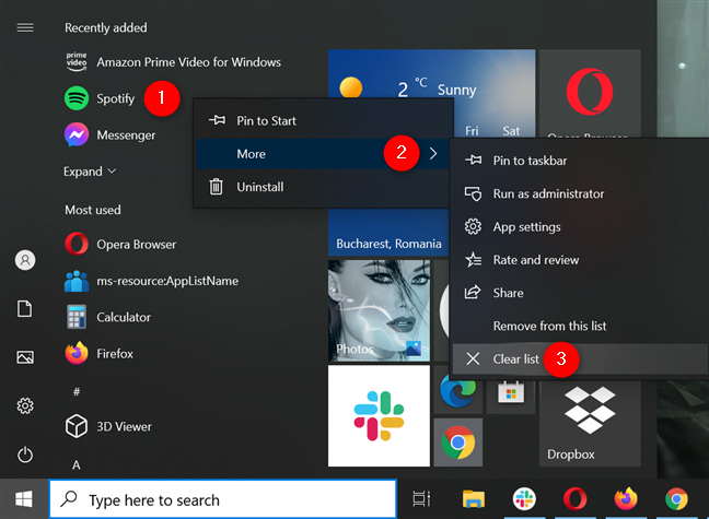 Clear the Recently added list in the Windows 10 Start Menu All apps