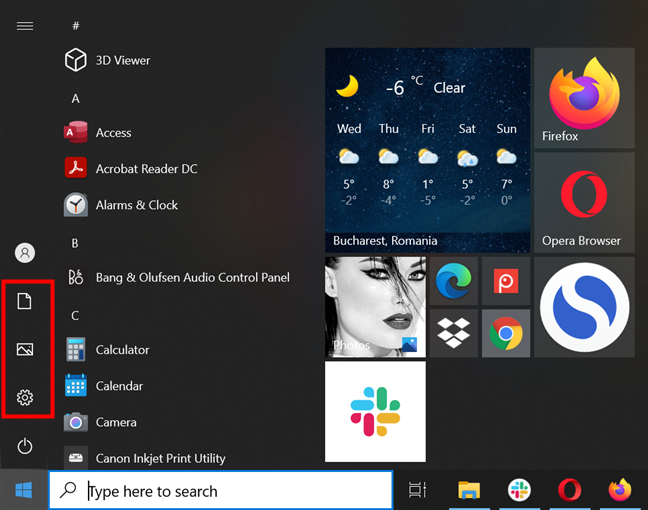 Change the Windows 10 Start Menu to include the folders you want