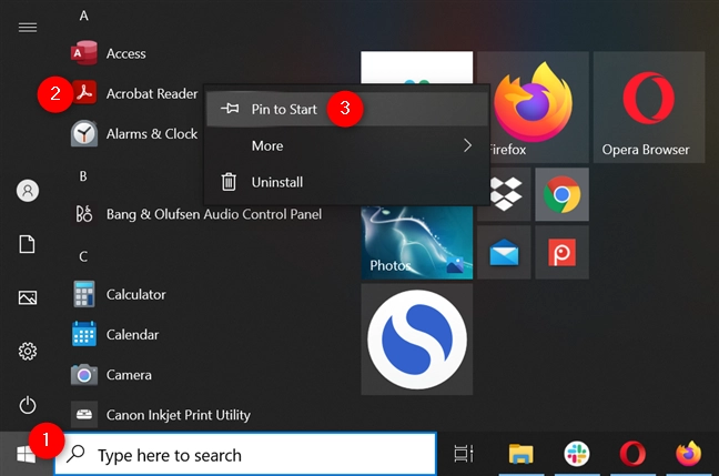In Windows 10, pin to Start Menu any app installed on your PC