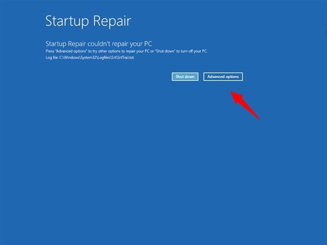 Startup Repair couldn't repair your PC