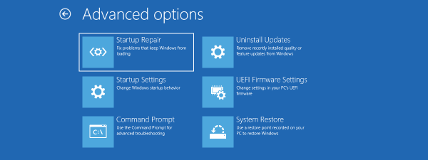 Use Startup Repair to fix problems that keep Windows from loading