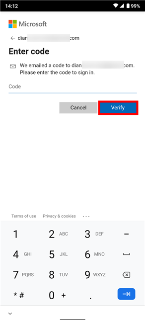 Verify your identity to set up Microsoft Authenticator