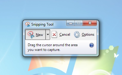 The Windows 7 Snipping Tool
