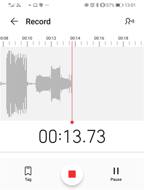 Recording a phone call with a voice recorder app on Android