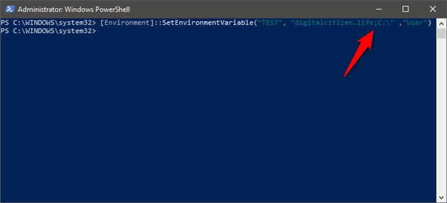 How to add multiple values to an environment variable in PowerShell