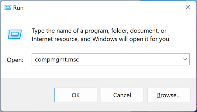 Run compmgmt.msc
