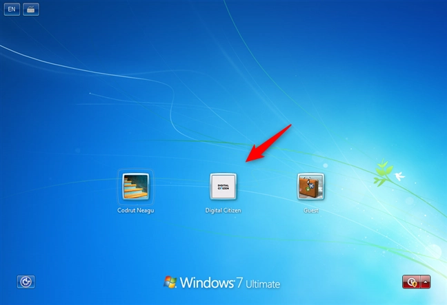 Windows 7 list of users shown on the sign-in screen