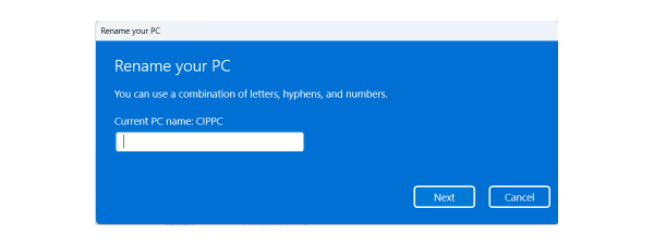 What is your device name or computer name in Windows?