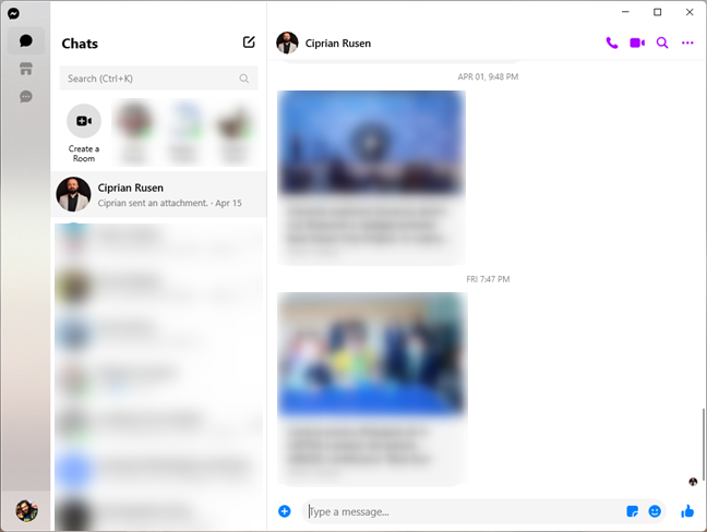 Messenger is a good chat app for Windows