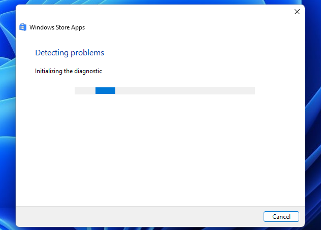 Using the Windows Store Apps troubleshooter