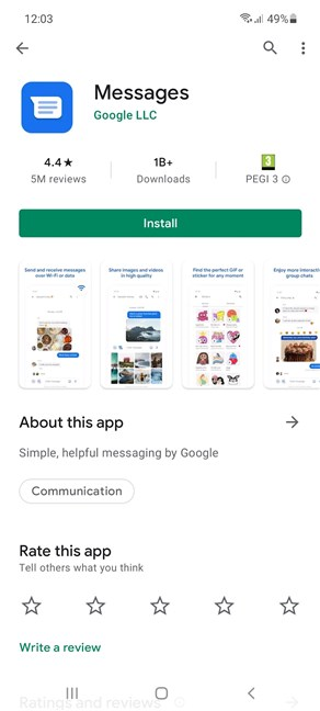 Get the Messages app from Google to text from your PC