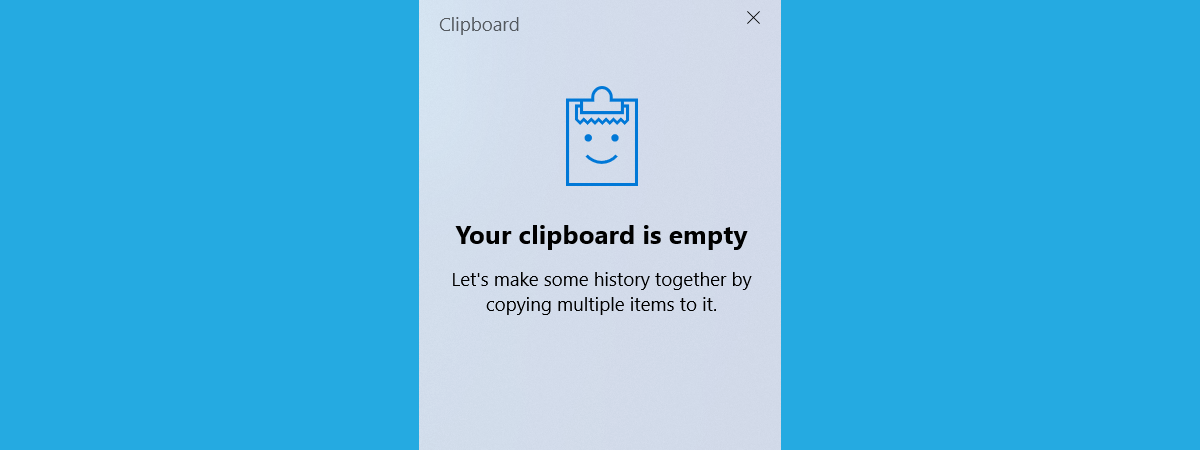 The Windows 10 Clipboard