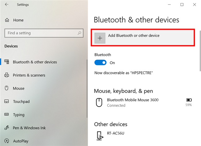 Add Bluetooth or other device to connect phone to laptop