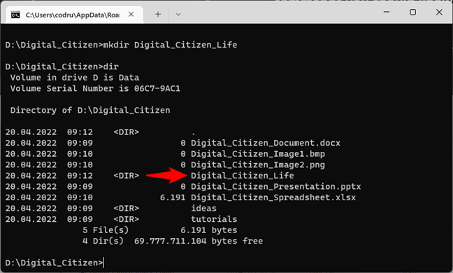 command prompt commands list