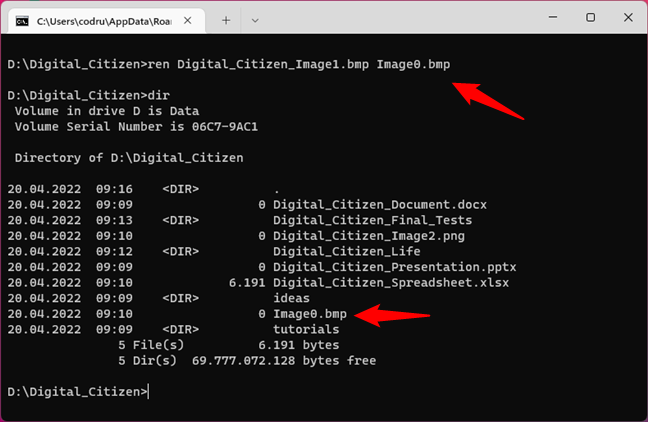 command prompt commands list