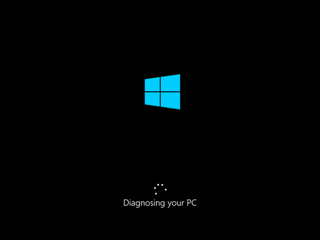 Diagnosing your PC using the Windows 10 recovery drive