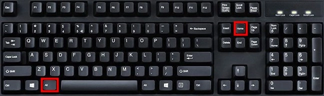 The keyboard shortcut to access the Edge home page