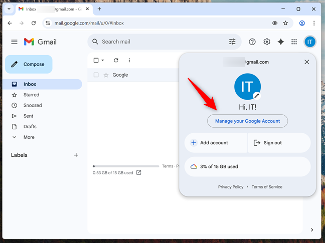 Go to Manage your Google Account
