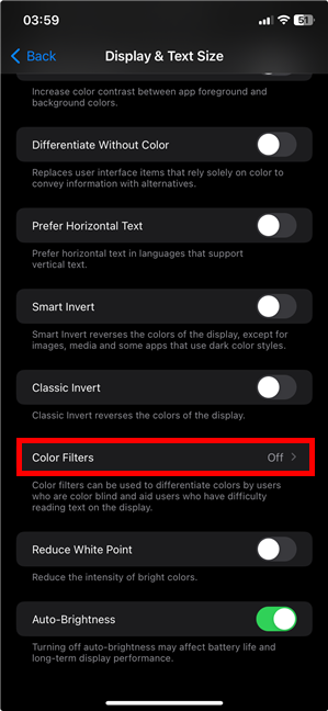 Access Color Filters