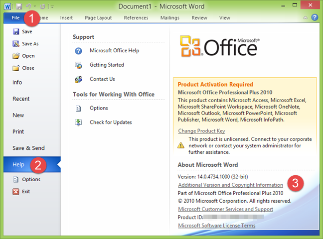 Determine your Microsoft Office version - IT Help