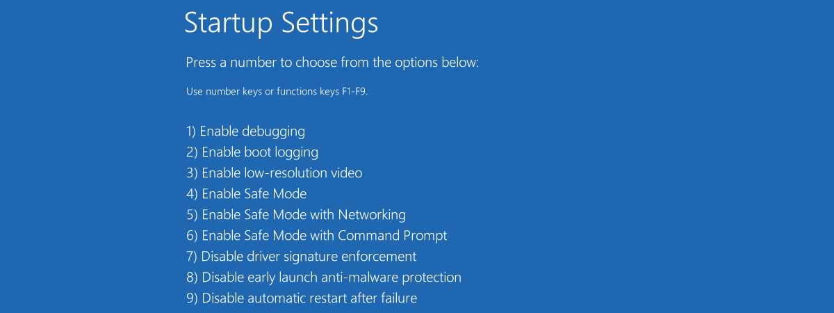 Why do you have to press F1 to continue when you start a Windows