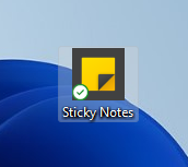 Sticky Notes is now on your desktop